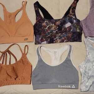 Bundle Sports Bras. Reebok Gray and White Sports Bra And Other Brands